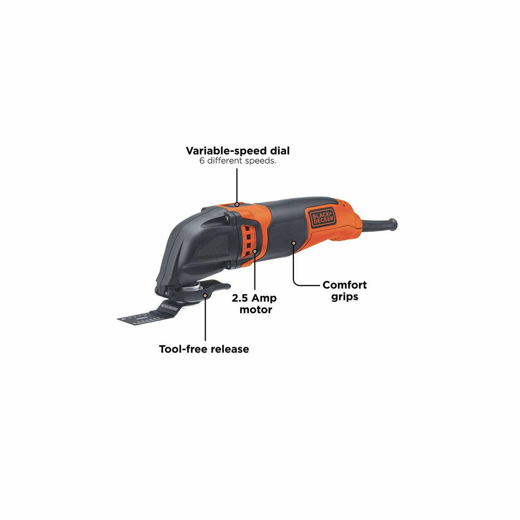 Black & Decker BD200MTB 2.5 Amp Oscillating Multi-Tool