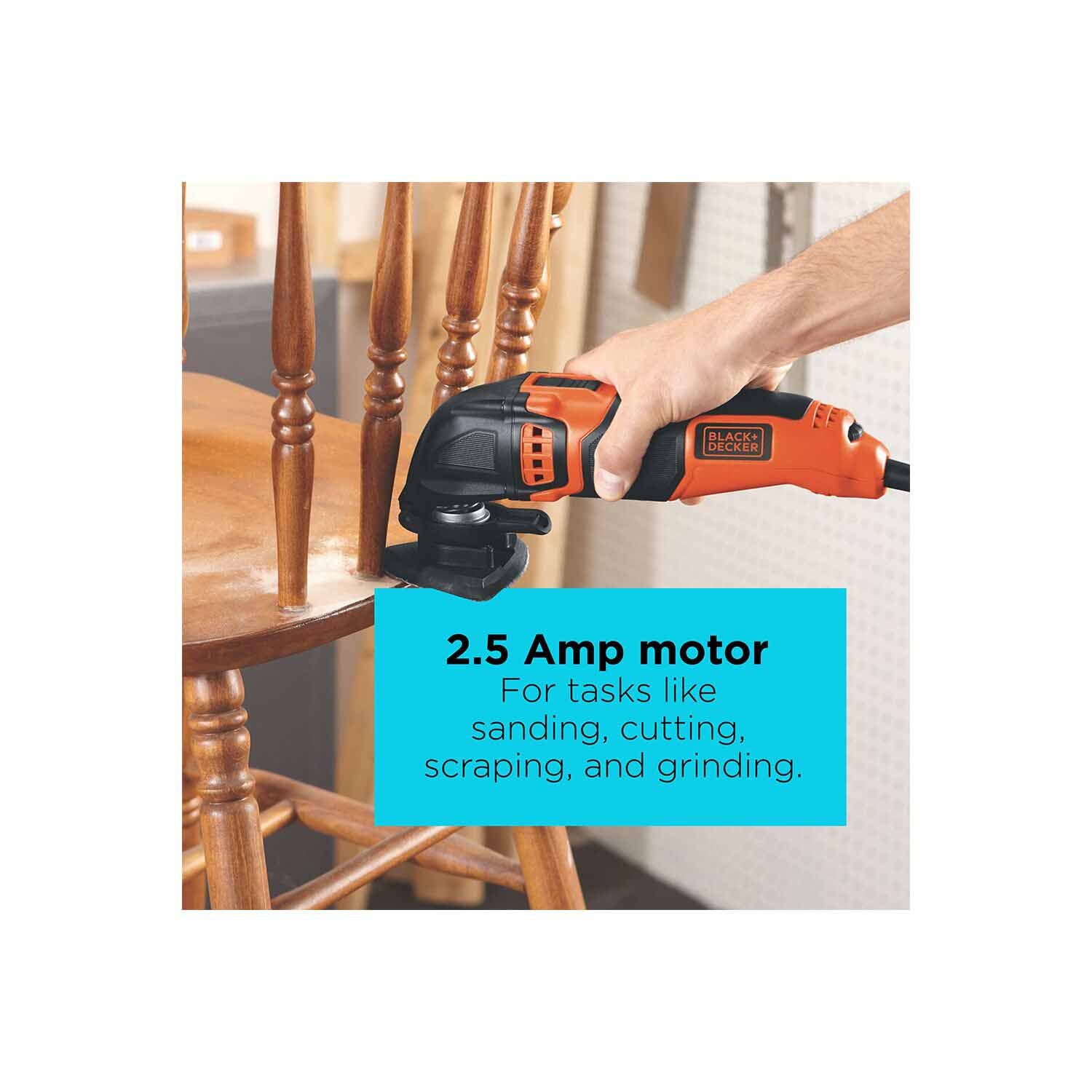 Black & Decker BD200MTB 2.5 Amp Oscillating Multi-Tool