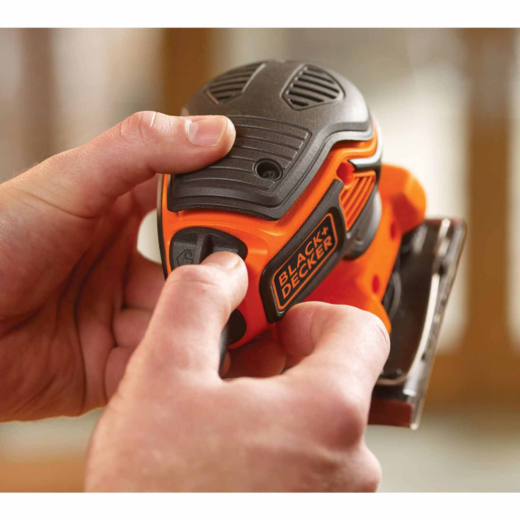 Black & Decker BDEQS300 1/4 Sheet Orbital Sander with Paddle Switch Actuation