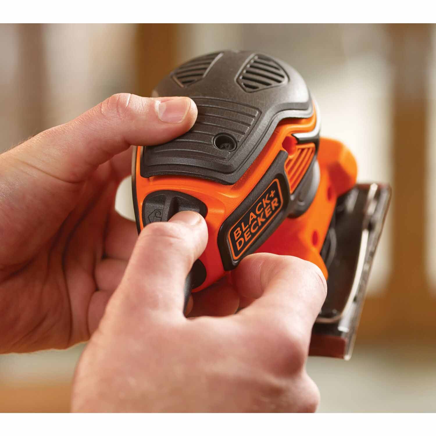 Black & Decker BDEQS300 1/4 Sheet Orbital Sander with Paddle Switch Actuation