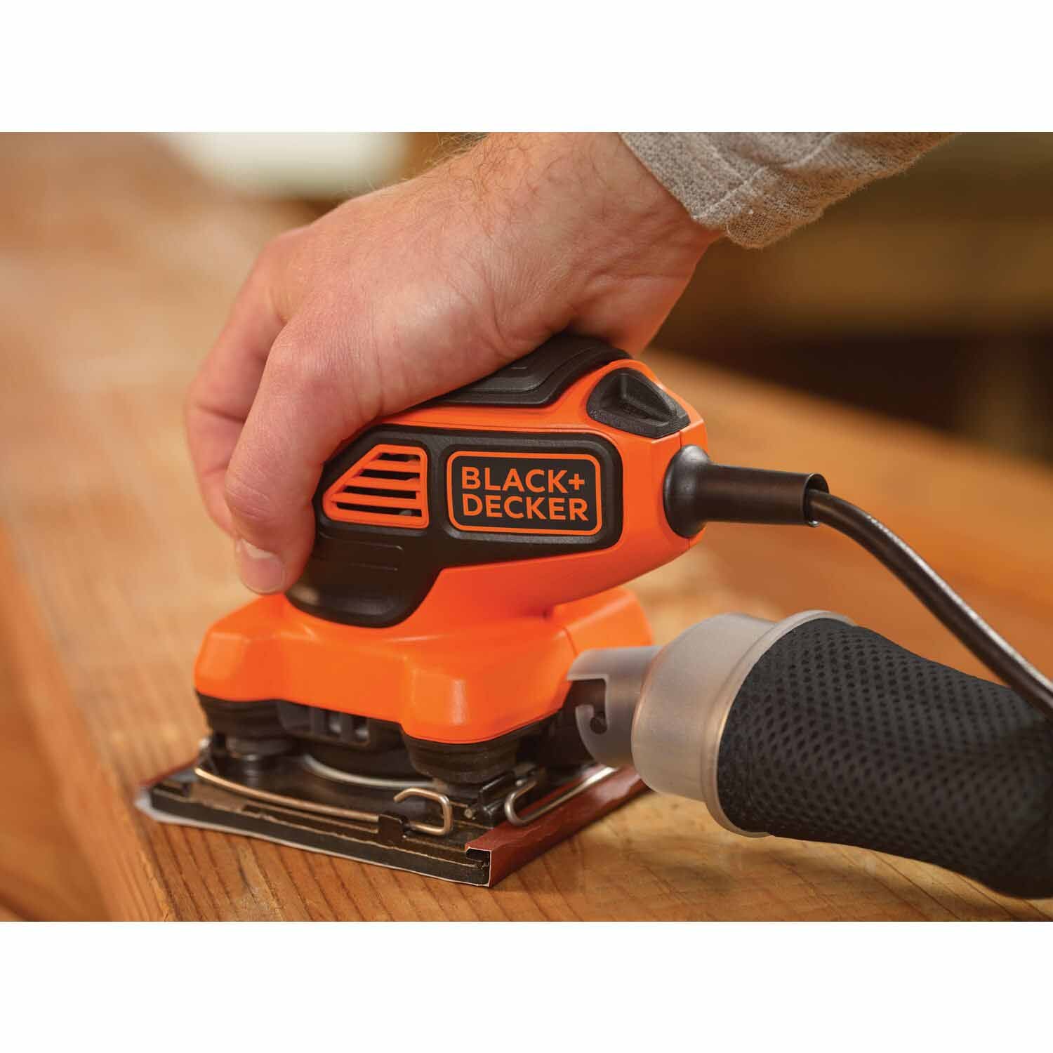 Black & Decker BDEQS300 1/4 Sheet Orbital Sander with Paddle Switch Actuation