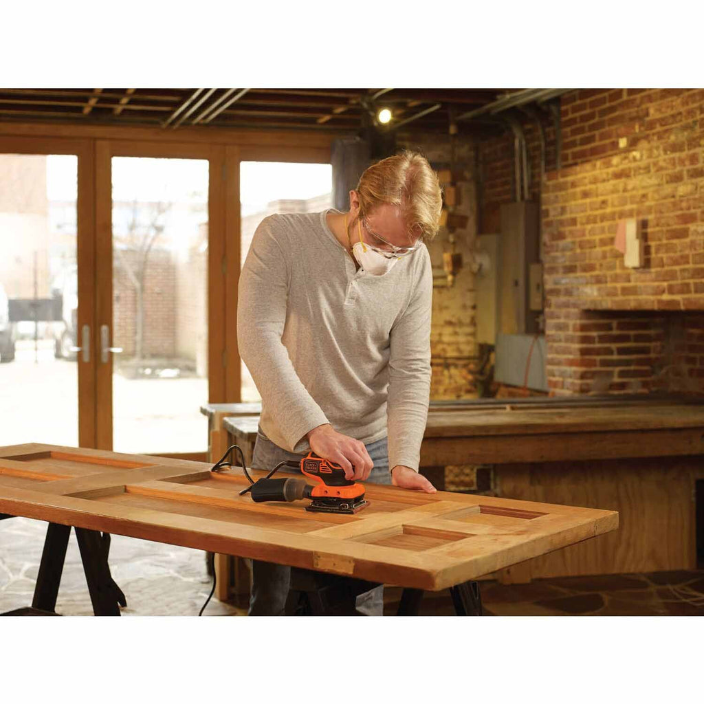 Black & Decker BDEQS300 1/4 Sheet Orbital Sander with Paddle Switch Actuation