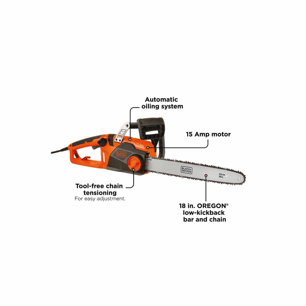 Black & Decker CS1518 15 Amp 18 in. Chainsaw (CS1518)