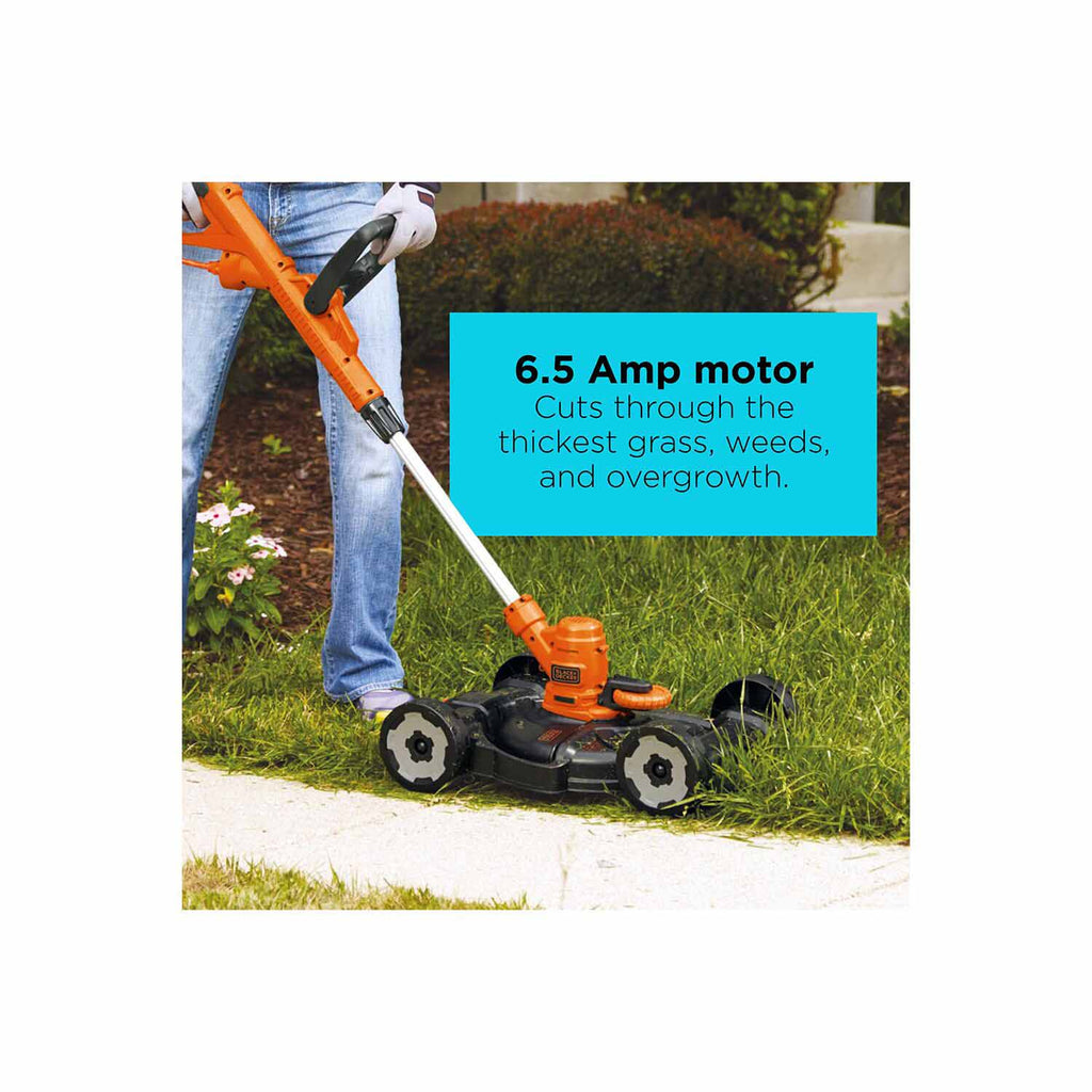 Black & Decker MTE912 6.5 Amp 12 in. Electric 3-in-1 Compact Mower (MTE912)