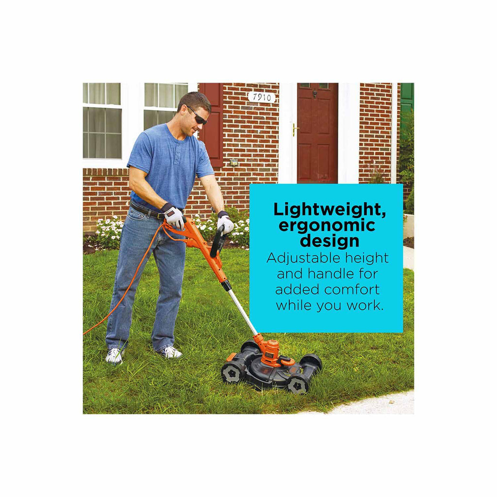 Black & Decker MTE912 6.5 Amp 12 in. Electric 3-in-1 Compact Mower (MTE912)