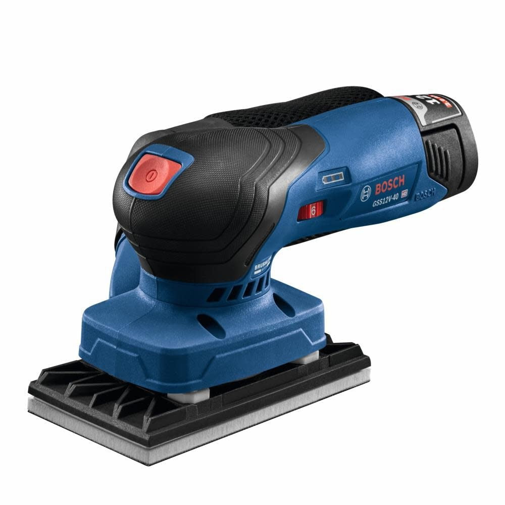 Bosch GSS12V-40N 12V Max Brushless Sheet Orbital Finishing Sander (Bare Tool)