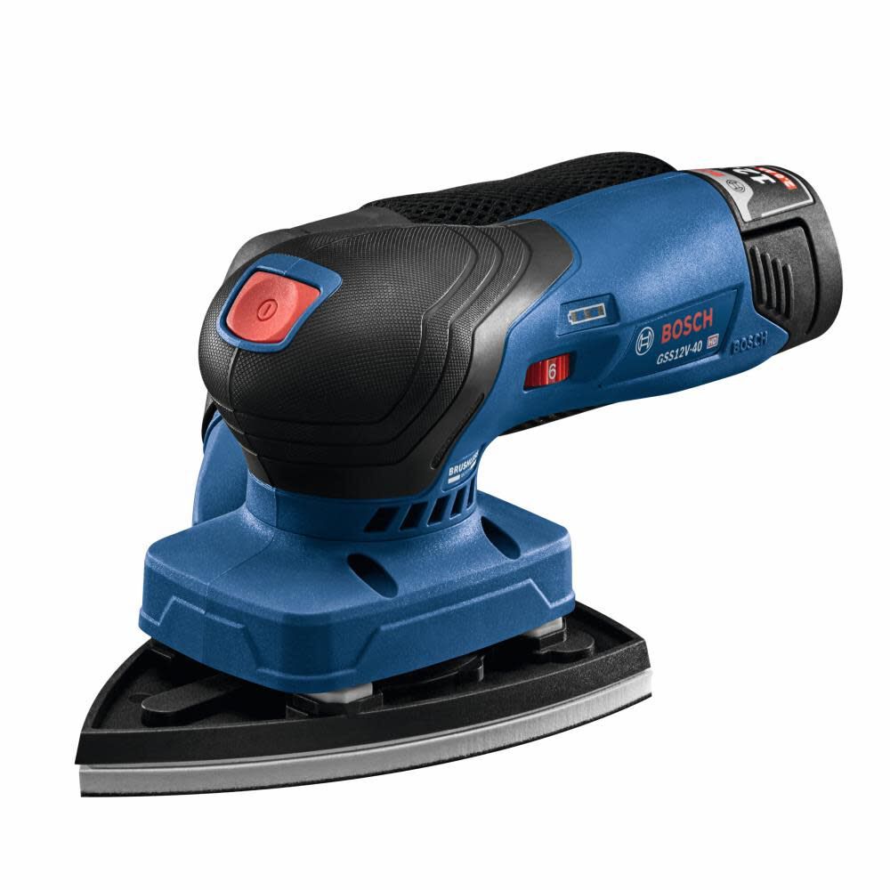 Bosch GSS12V-40N 12V Max Brushless Sheet Orbital Finishing Sander (Bare Tool)