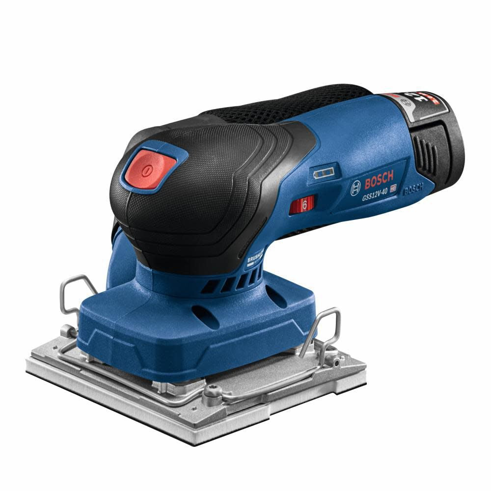 Bosch GSS12V-40N 12V Max Brushless Sheet Orbital Finishing Sander (Bare Tool)