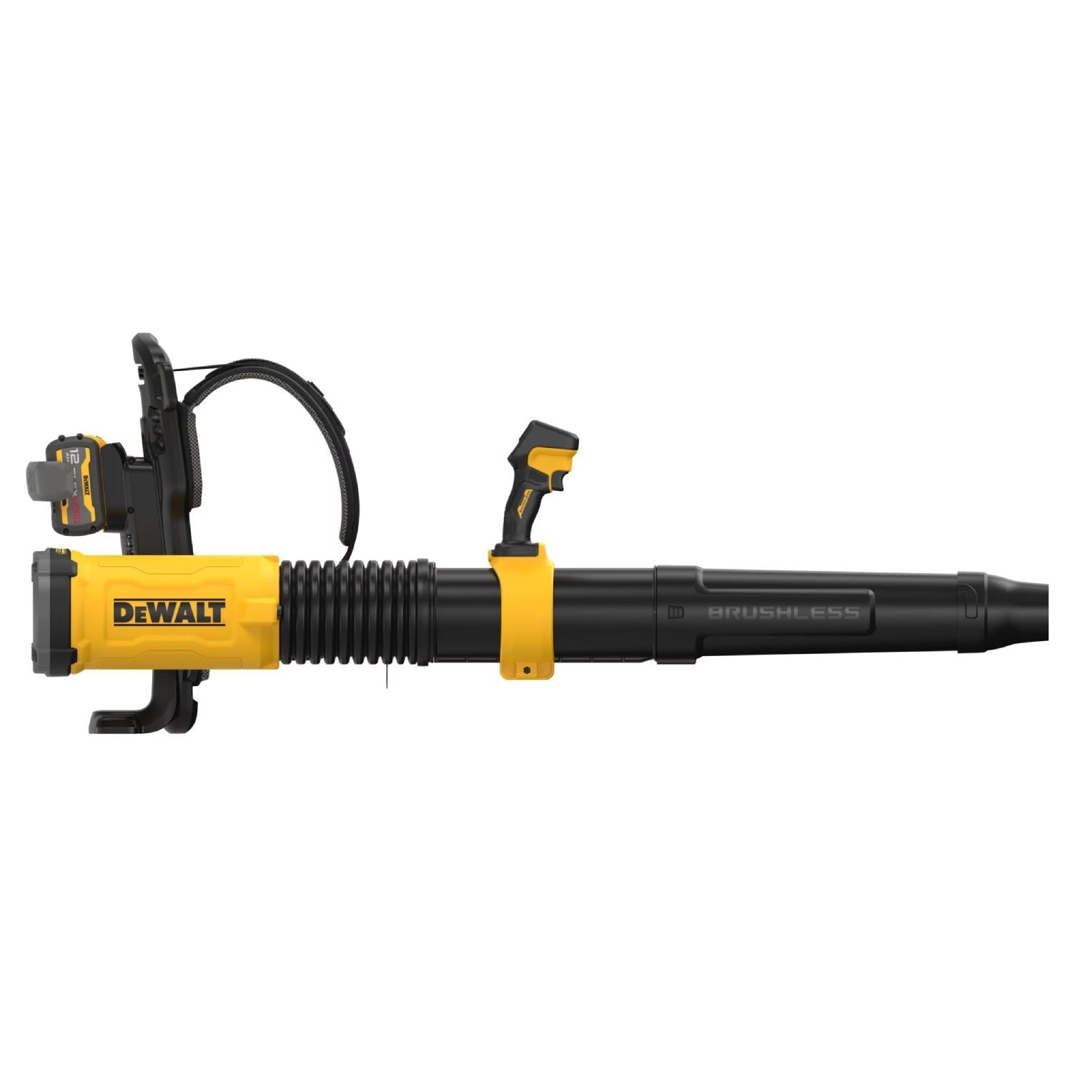 DeWalt DCBL570Y2 60V MAX Brushless Cordless Backpack Blower Kit with LED Dashboard and Variable Speed (2 Batteries, 2 Chargers)