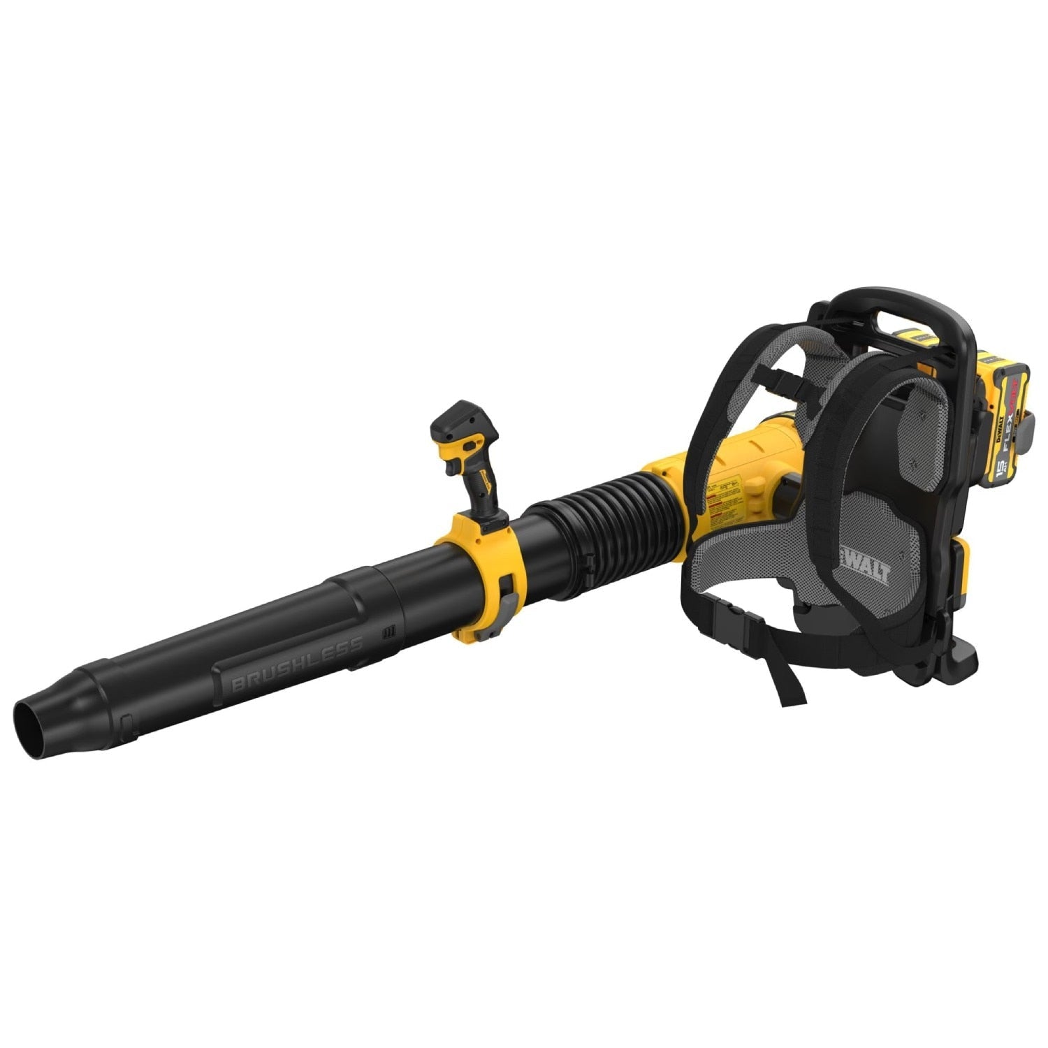 DeWalt DCBL570Z2 60V MAX Brushless Cordless Backpack Blower Kit with LED Dashboard and Variable Speed (2 Batteries, 2 Chargers)