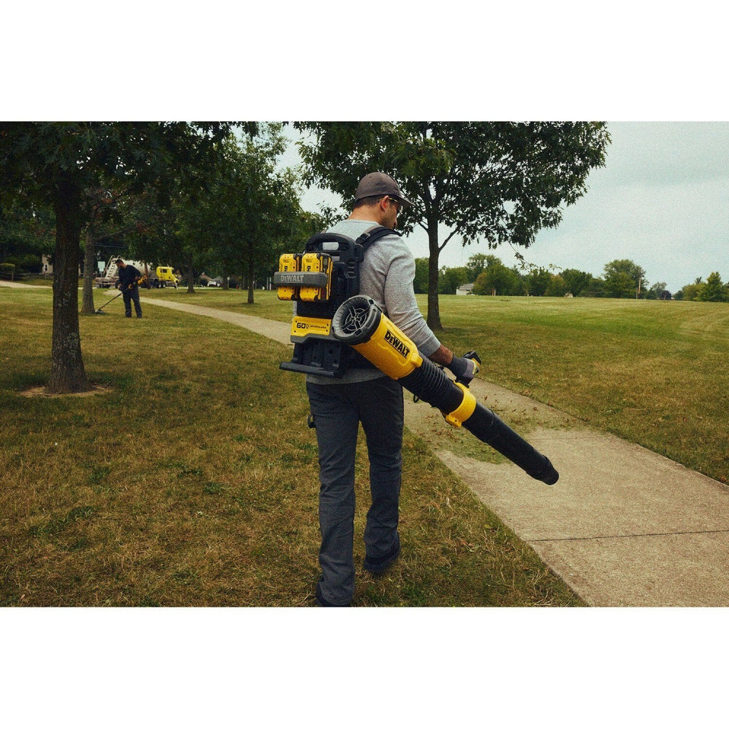 DeWalt DCBL570Z2 60V MAX Brushless Cordless Backpack Blower Kit with LED Dashboard and Variable Speed (2 Batteries, 2 Chargers)