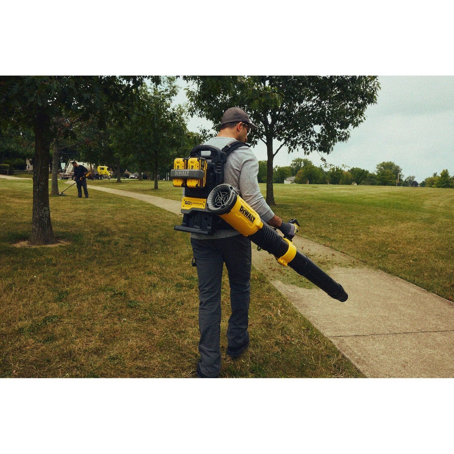 DeWalt DCBL570Z2 60V MAX Brushless Cordless Backpack Blower Kit with LED Dashboard and Variable Speed (2 Batteries, 2 Chargers)