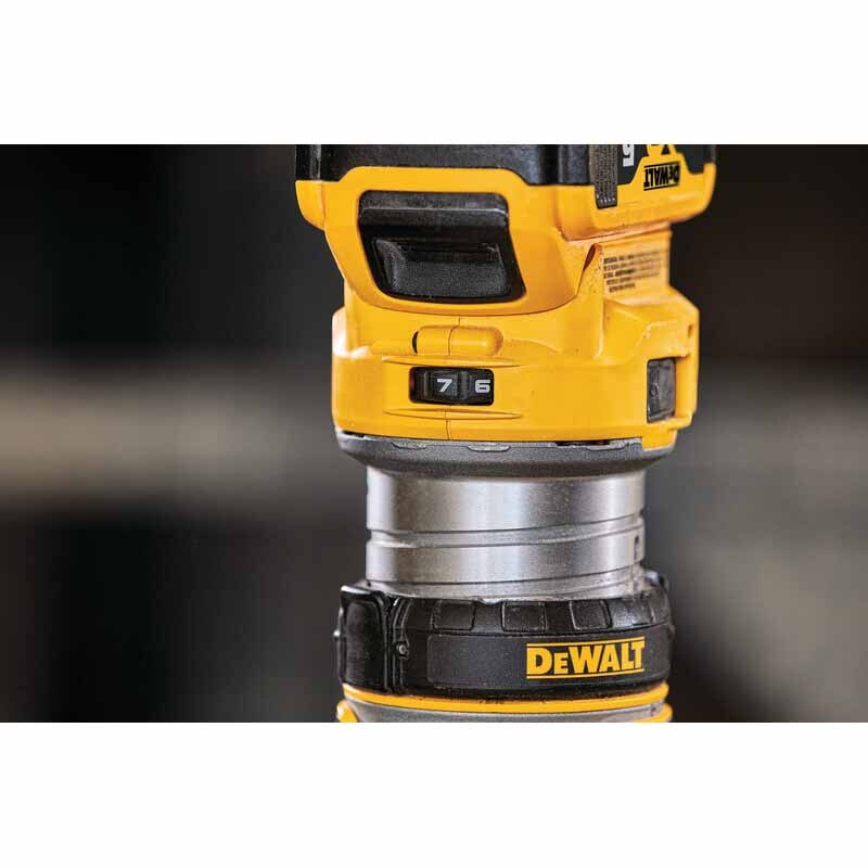 DeWalt DCW600B 20 Volt Depth Adjusting Brushless Cordless Router, Bare Tool