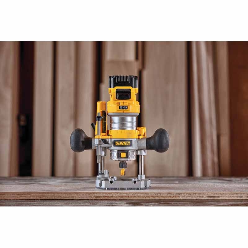 DeWalt DCW600B 20 Volt Depth Adjusting Brushless Cordless Router, Bare Tool