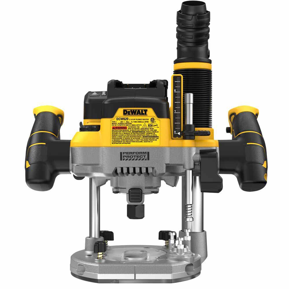DeWalt DCW620B 20V MAX XR 2-1/4 HP Dedicated Plunge Router - Bare Tool