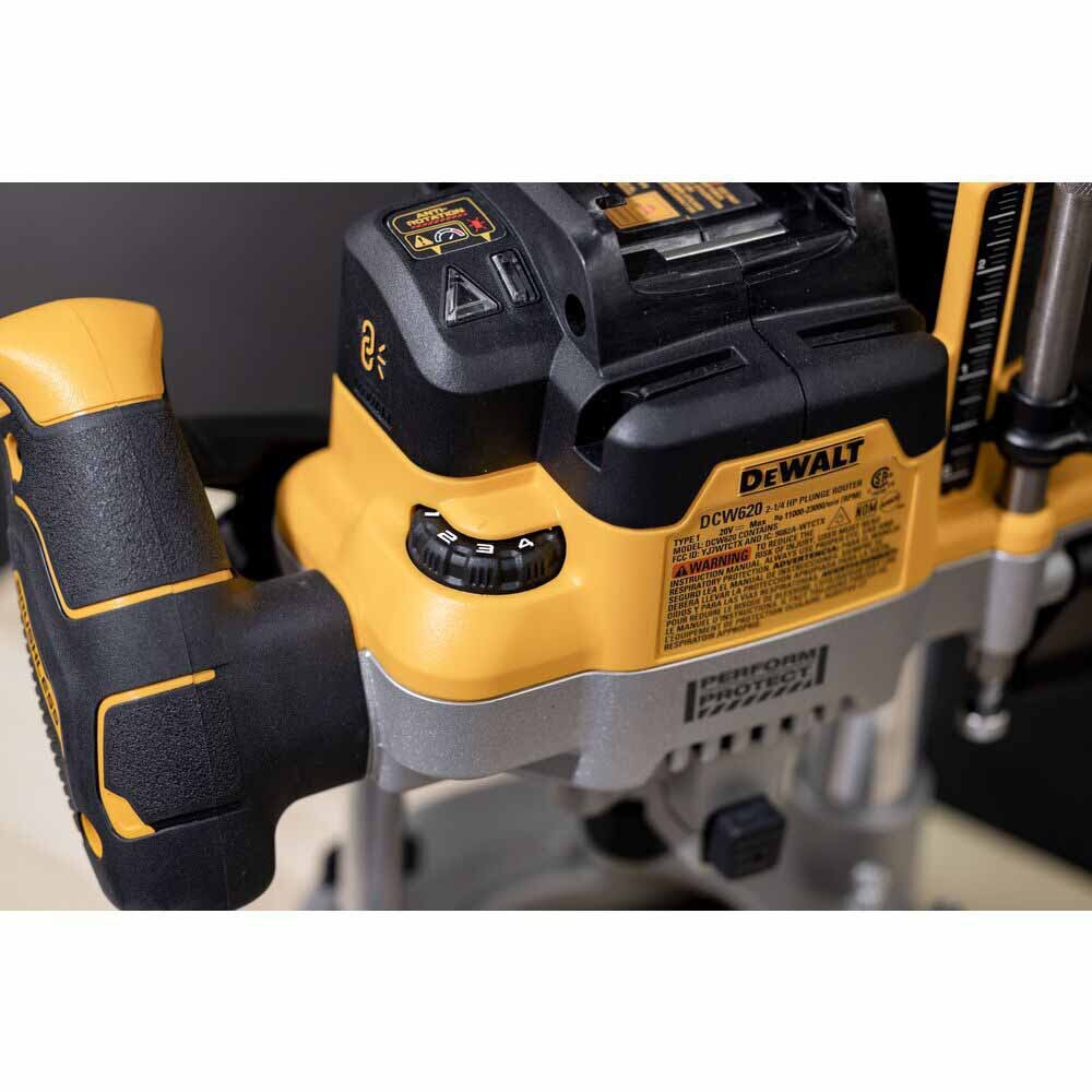 DeWalt DCW620B 20V MAX XR 2-1/4 HP Dedicated Plunge Router - Bare Tool