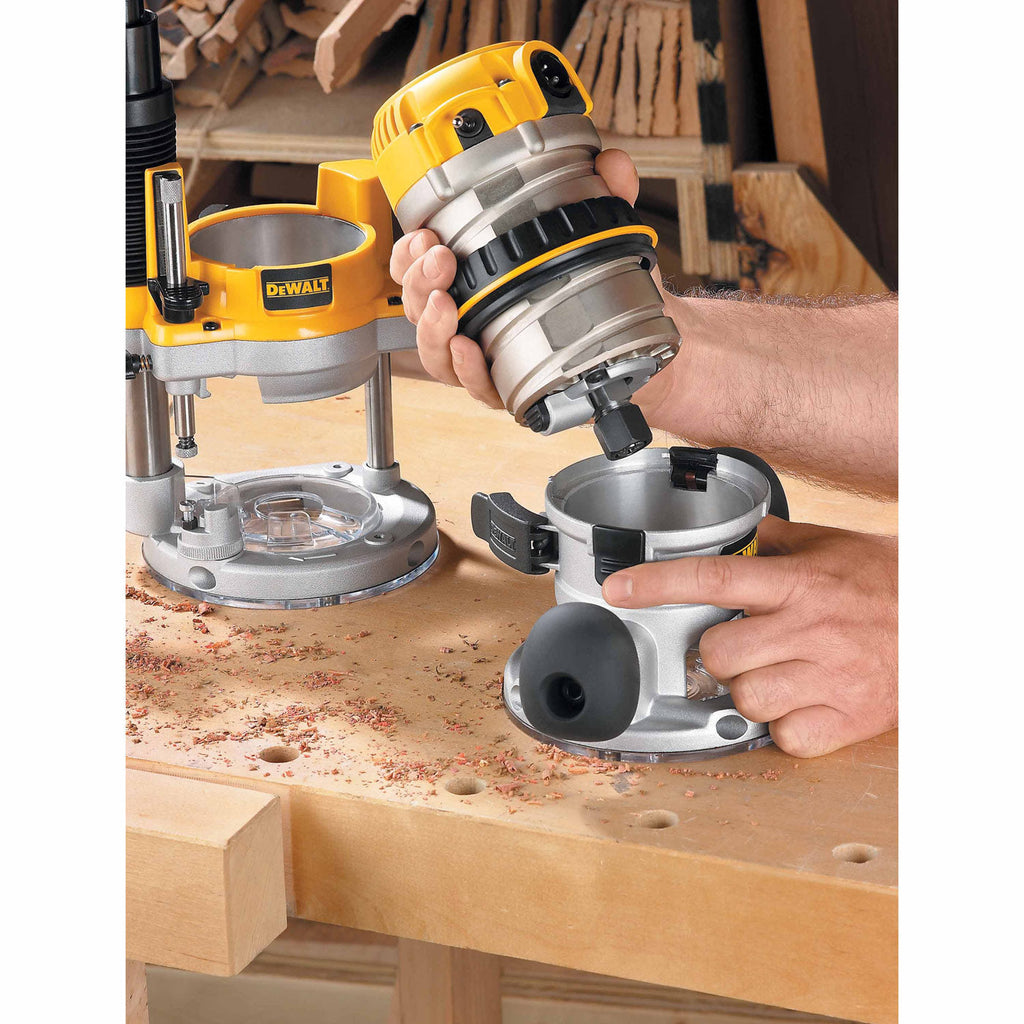 DeWalt DW618 2-1/4 HP (maximum motor HP) EVS Fixed Base Router with Soft Start