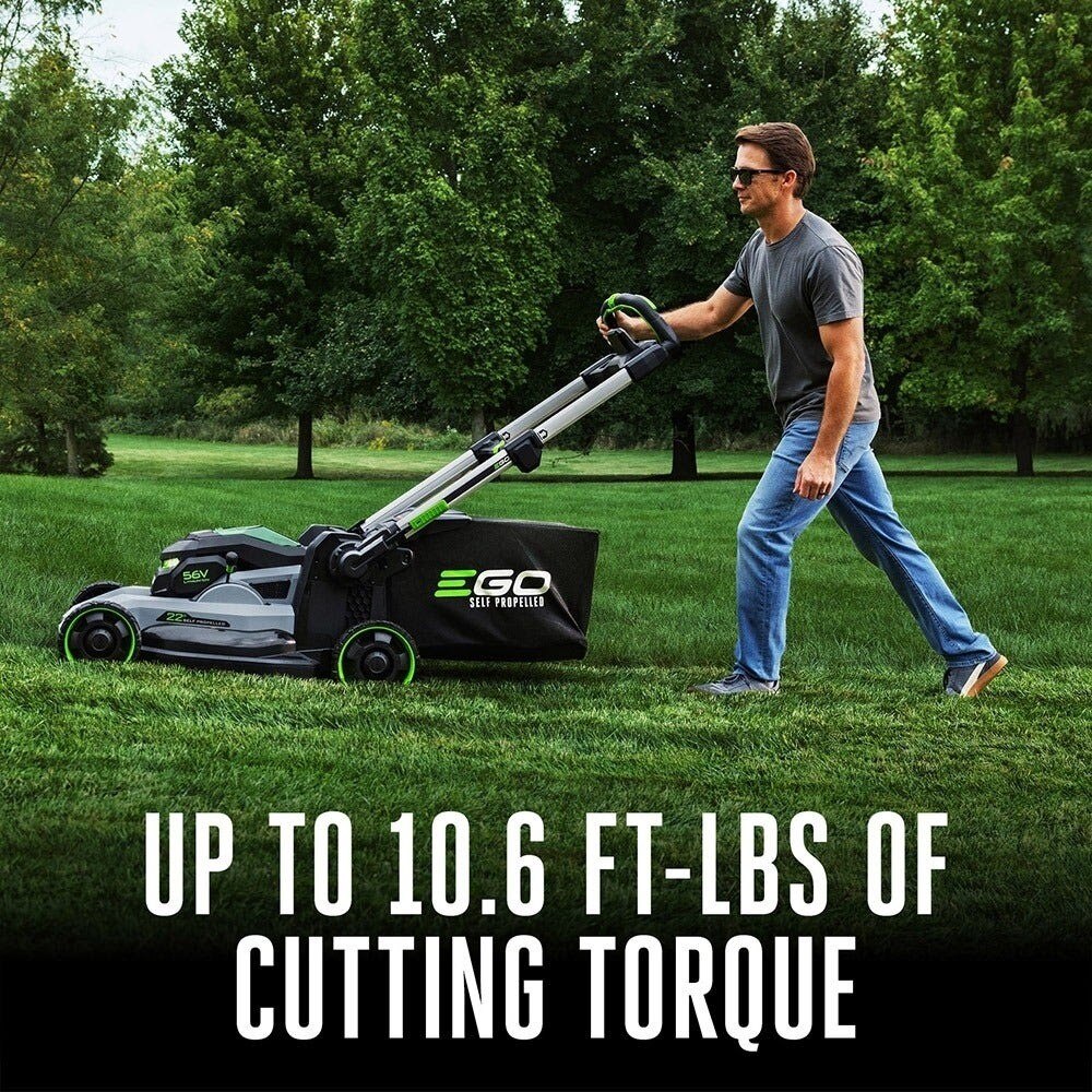 EGO LM2244SP-2 POWER+ 1000 Series Mower 22" Super Comp Deck Self-Propelled Two Battery and Charger