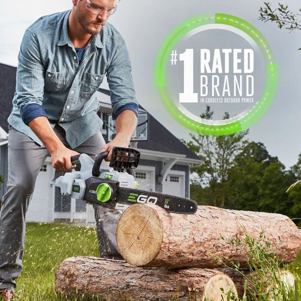 EGO CS1604 16" Chain Saw Kit (5.0Ah Battery, 210W Charger)