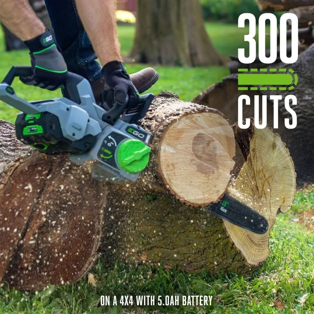 EGO CS1804 18" Chain Saw  Kit (G3 5.0Ah Battery, 210W Charger)
