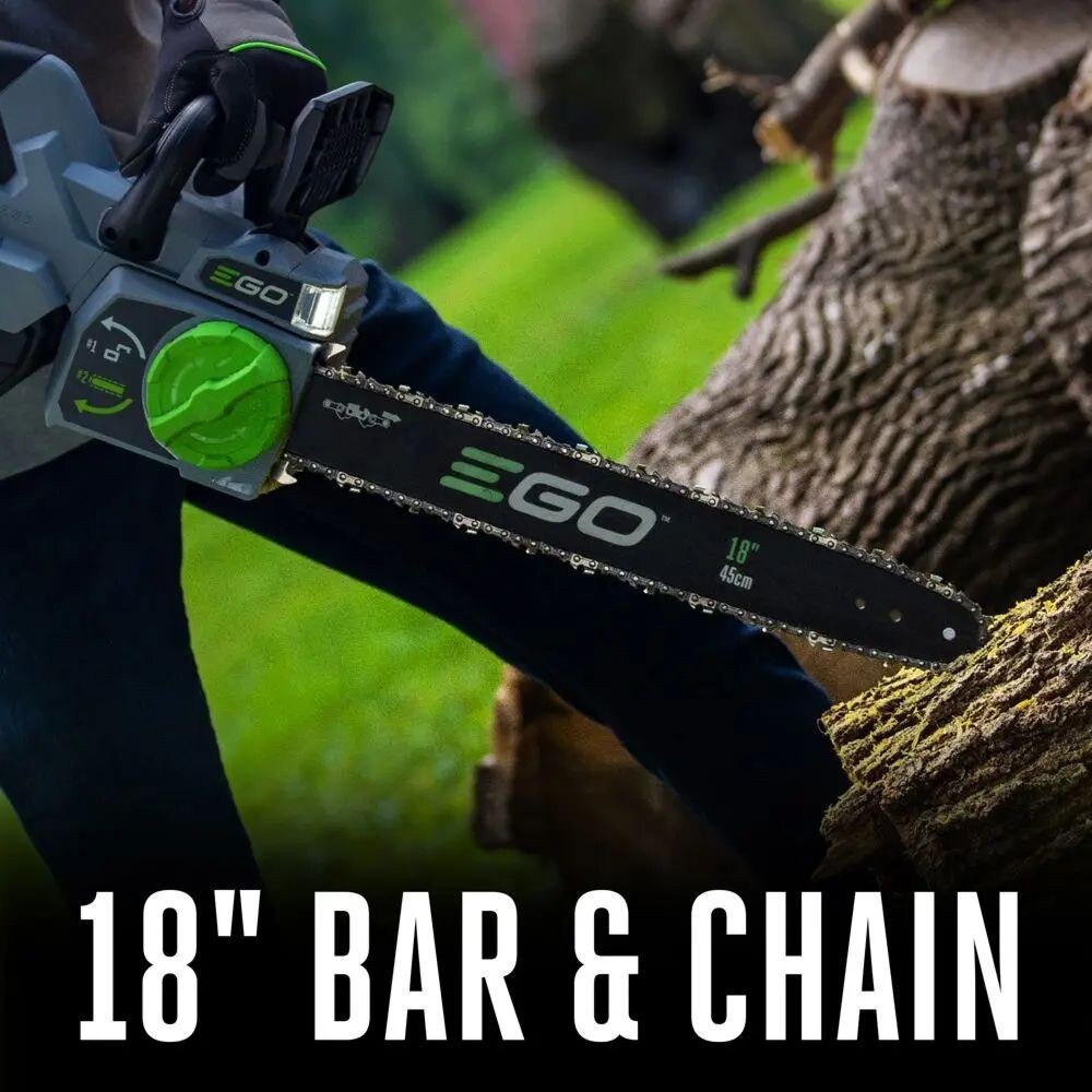 EGO CS1804 18" Chain Saw  Kit (G3 5.0Ah Battery, 210W Charger)
