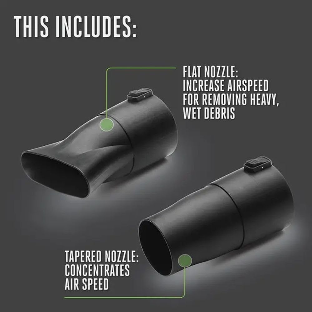 EGO LB6504 650CFM Handheld Blower Kit (G3 5.0Ah Battery,210W Charger, w/ 1*flat nozzle, 1*cone nozzle)