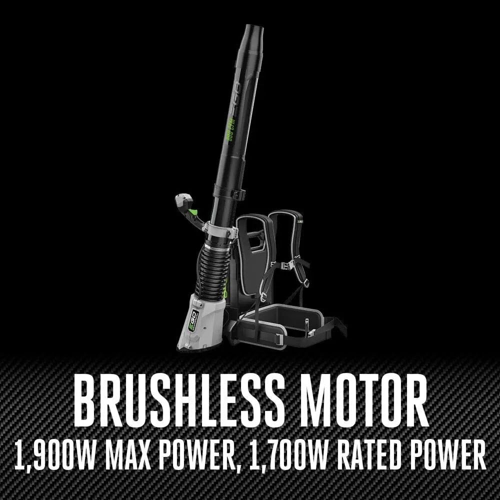 EGO LBPX8004-2 800CFM Peak Power Backpack Blower Kit (2*6Ah battery, CH2800D charger, 1*Nozzle)