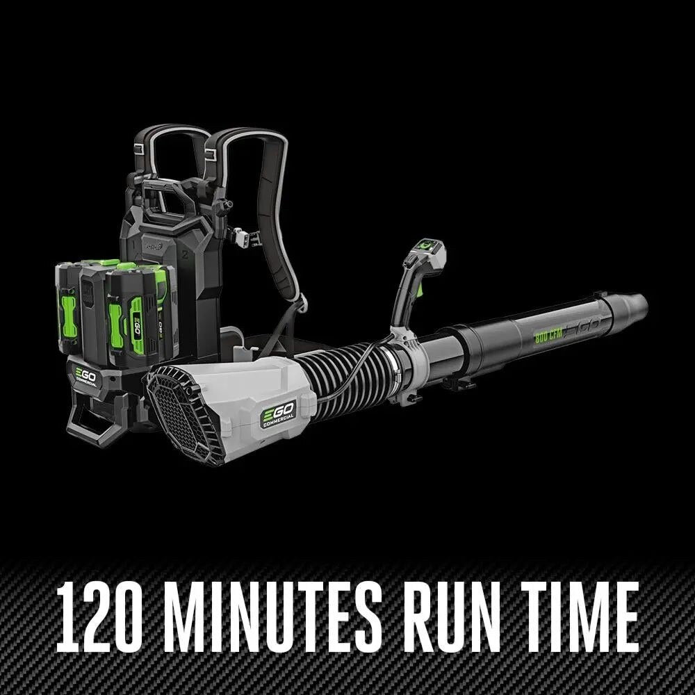 EGO LBPX8004-2 800CFM Peak Power Backpack Blower Kit (2*6Ah battery, CH2800D charger, 1*Nozzle)