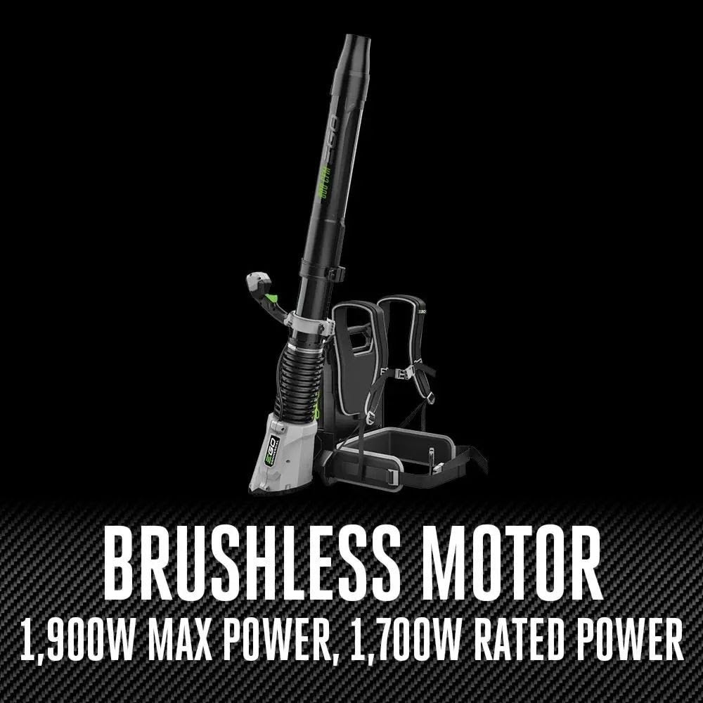 EGO LBPX8006-2 800CFM Peak Power Backpack Blower Kit (2*10Ah battery, CH2800D charger, 1*Nozzle)