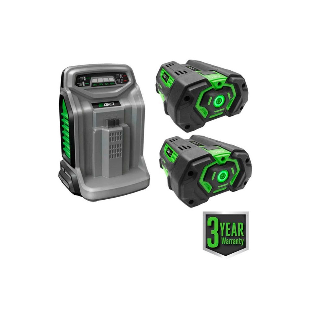 EGO LM2142SP 21" Poly Deck Dual-port SP Lawn Mower Kit (550W Charger, 2*5.0Ah)