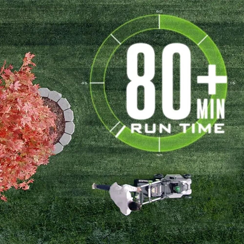 EGO LM2142SP 21" Poly Deck Dual-port SP Lawn Mower Kit (550W Charger, 2*5.0Ah)