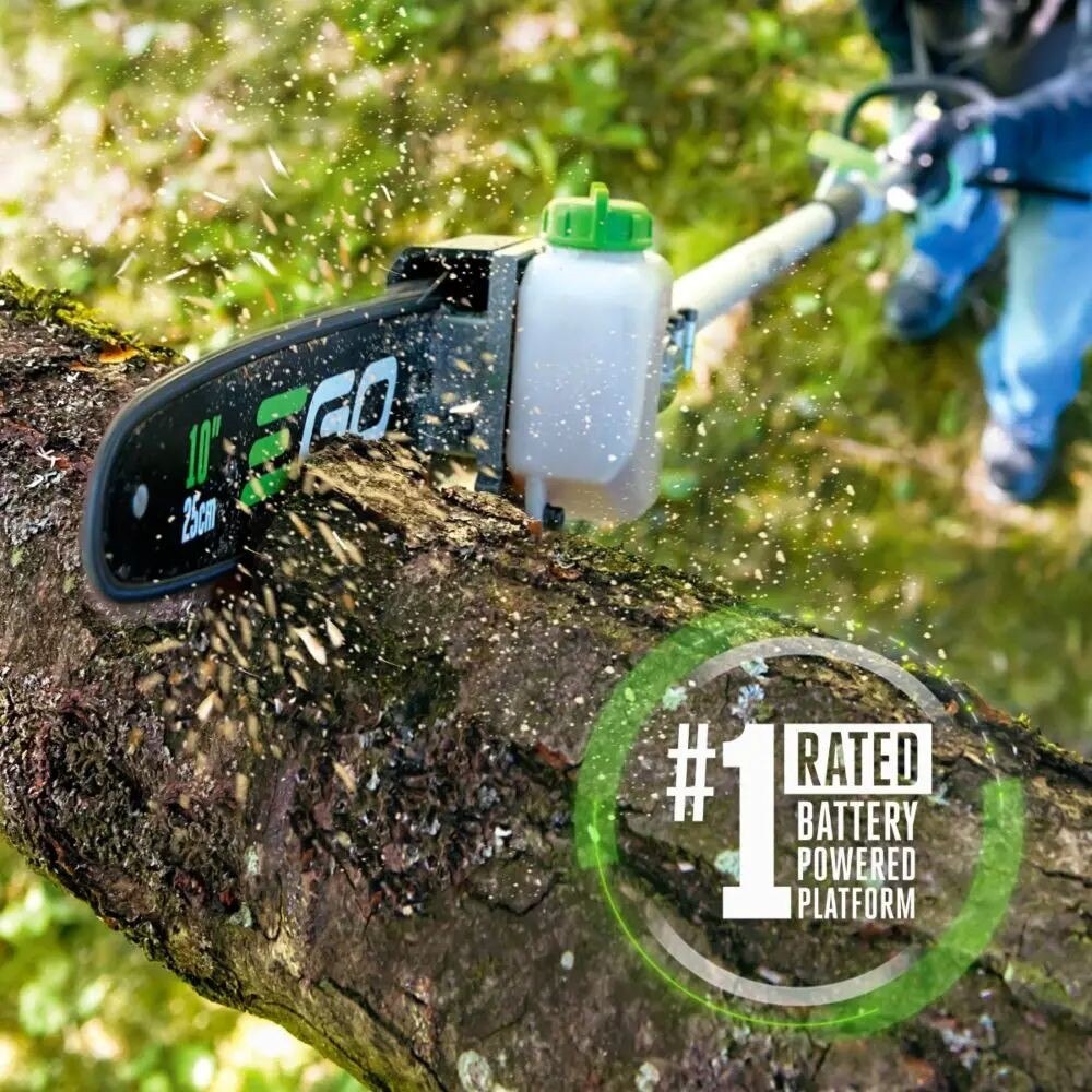 EGO MPS1001 Pole Saw Kit (Power  head + pole saw attachment) (210W Charger, G3 2.5Ah Battery)