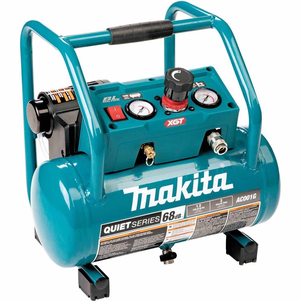 Makita AC001GM1 40V max XGT Brushless Cordless 2 Gallon Quiet Series Compressor Kit (4.0Ah)