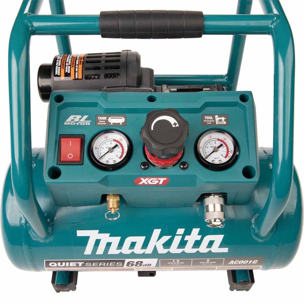 Makita AC001GM1 40V max XGT Brushless Cordless 2 Gallon Quiet Series Compressor Kit (4.0Ah)