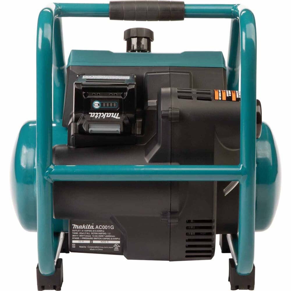 Makita AC001GM1 40V max XGT Brushless Cordless 2 Gallon Quiet Series Compressor Kit (4.0Ah)