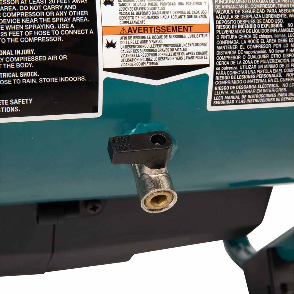 Makita AC001GM1 40V max XGT Brushless Cordless 2 Gallon Quiet Series Compressor Kit (4.0Ah)