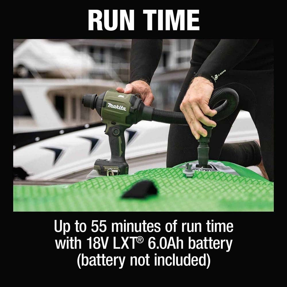 Makita ADSA01Z Outdoor Adventure 18V LXT Brushless Cordless High Speed Blower/Inflator, Tool Only