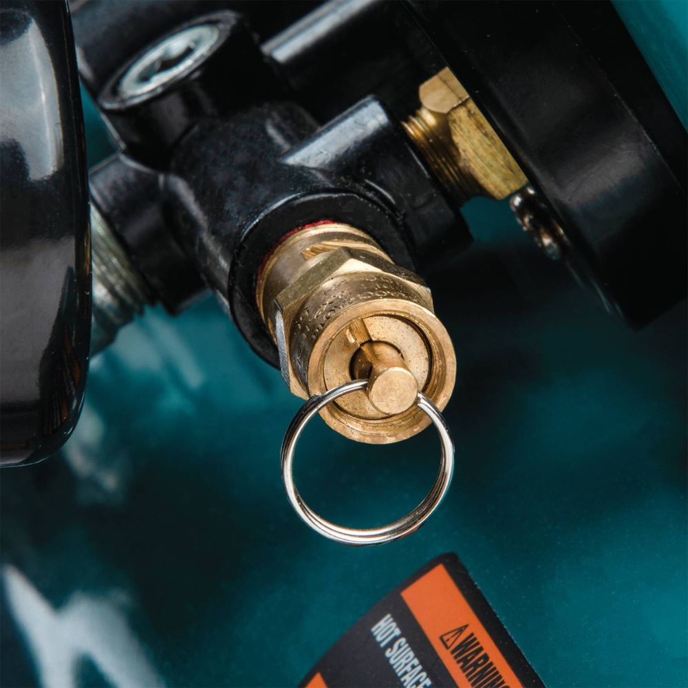 Makita MAC100QK1 Quiet Series 1/2 HP, 1 Gallon Compact, Oil-Free, Electric Air Compressor, and 18 Gauge Brad Nailer Combo Kit