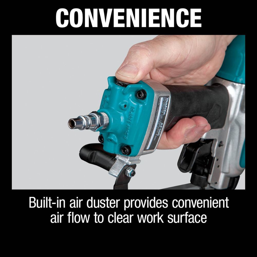Makita MAC100QK1 Quiet Series 1/2 HP, 1 Gallon Compact, Oil-Free, Electric Air Compressor, and 18 Gauge Brad Nailer Combo Kit