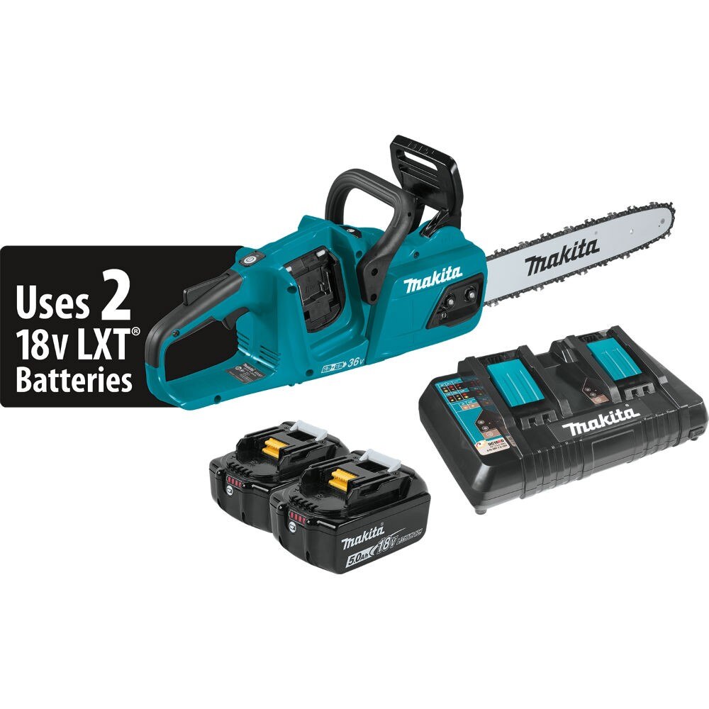 Makita XCU07PT 18V X2 (36V) LXT Brushless 14" Chain Saw Kit (5.0Ah)