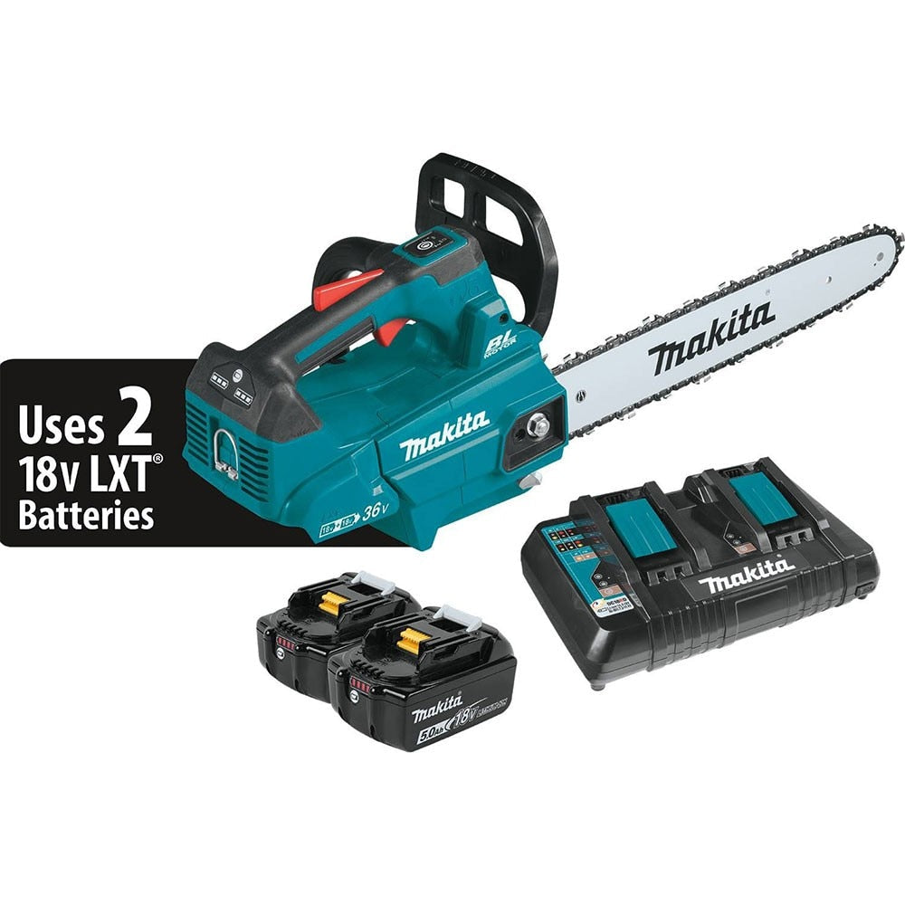 Makita XCU09PT 18V X2 (36V) LXT Brushless 16" Top Handle Chain Saw Kit