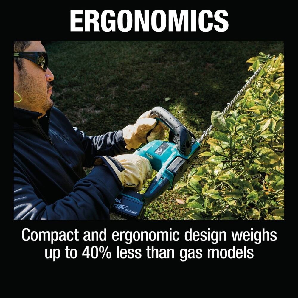 Makita XHU09M1 18V LXT Lithium-Ion Brushless Cordless 24" Hedge Trimmer Kit (4.0Ah)