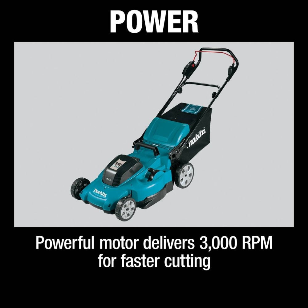 Makita XML10CM1 36V (18V X2) LXT 21" Lawn Mower Kit with 4 Batteries (4.0Ah)
