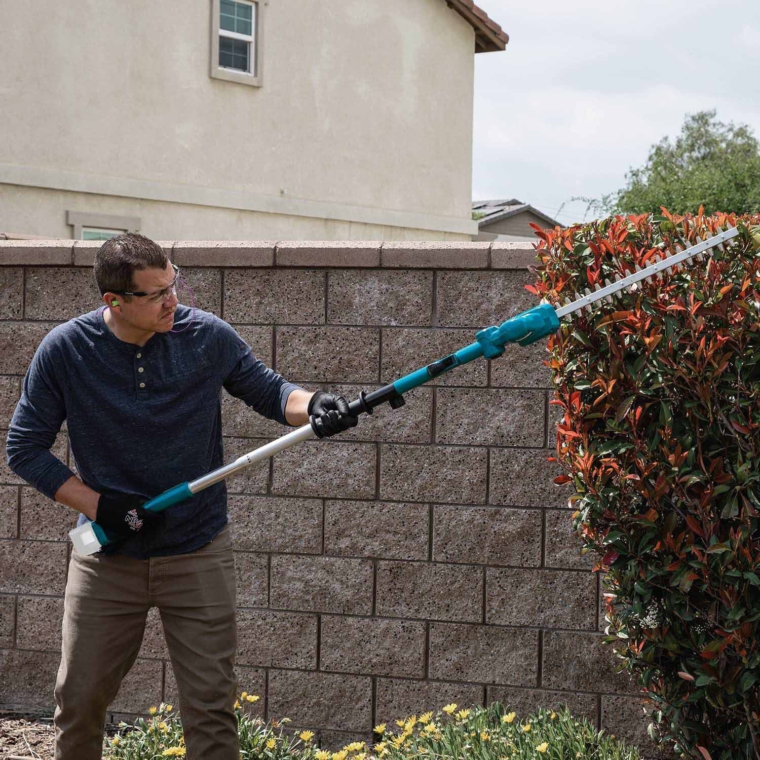 Makita XNU05Z 18V LXT 18" Telescoping Articulating Pole Hedge Trimmer