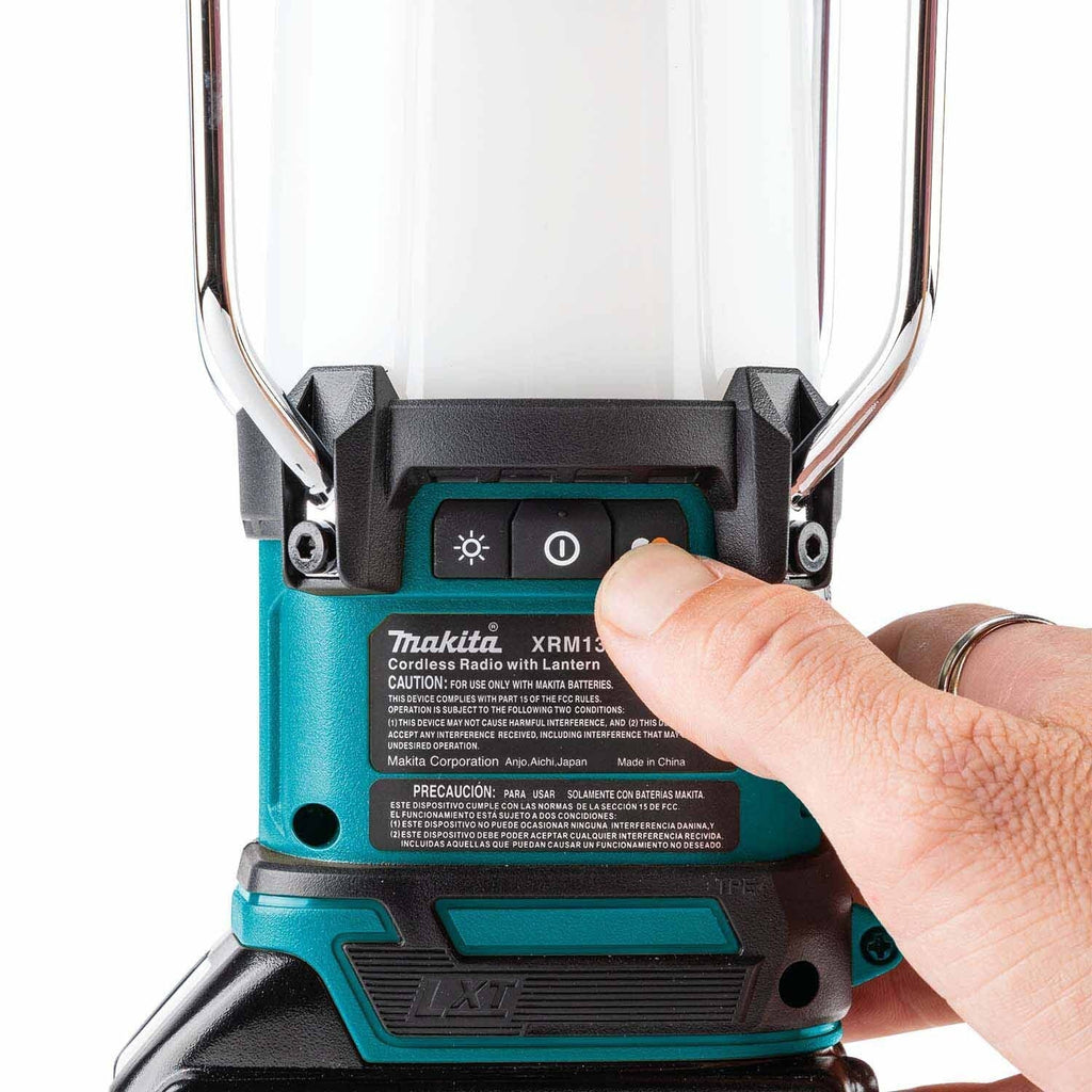 Makita XRM13 18V LXT Lithium-Ion Cordless Bluetooth Radio/LED Lantern, Tool Only