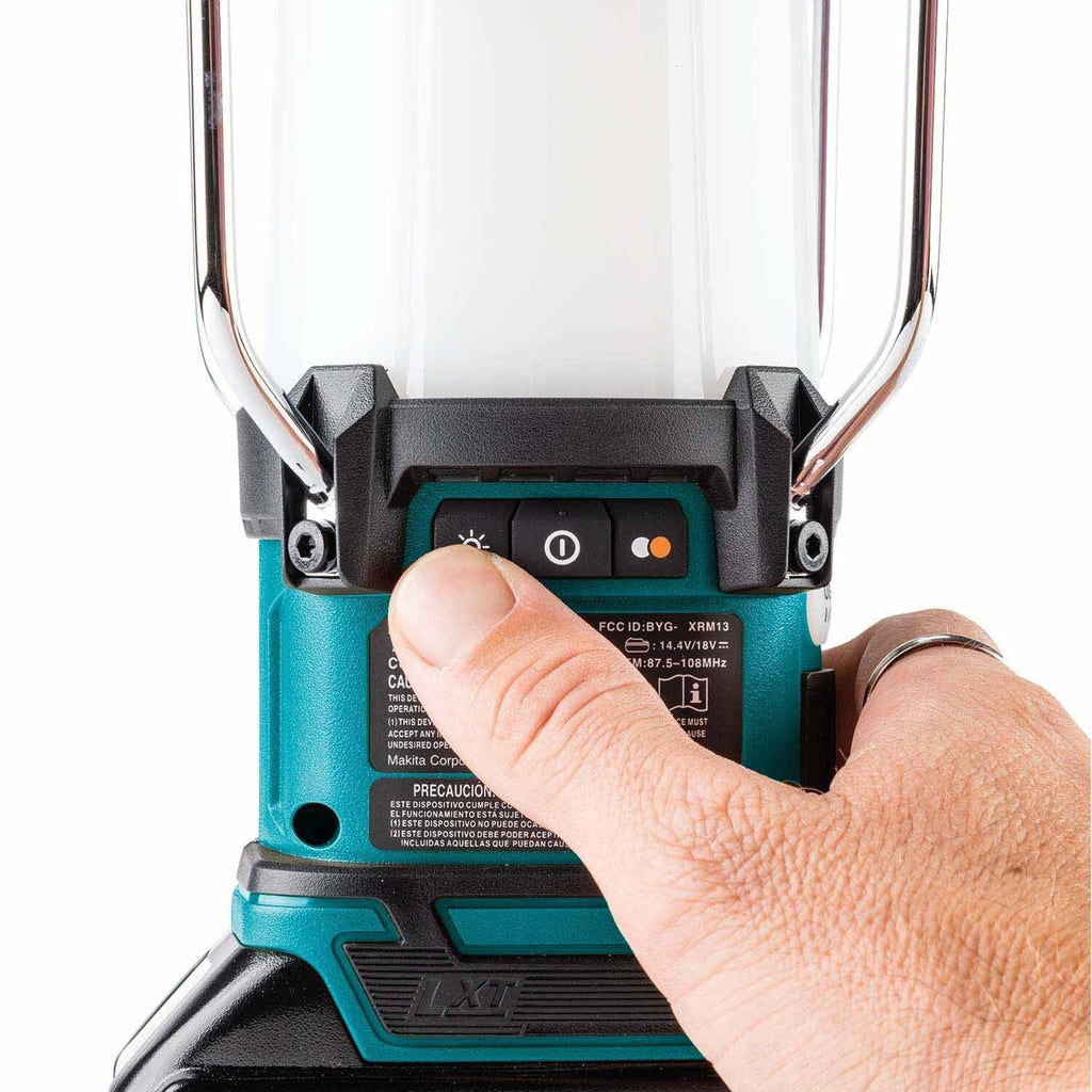 Makita XRM13 18V LXT Lithium-Ion Cordless Bluetooth Radio/LED Lantern, Tool Only