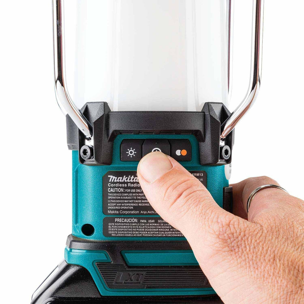 Makita XRM13 18V LXT Lithium-Ion Cordless Bluetooth Radio/LED Lantern, Tool Only