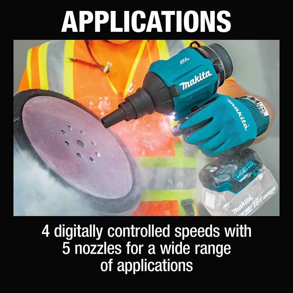 Makita XSA01Z 18V LXT Brushless Cordless High Speed Blower/Inflator, Tool Only