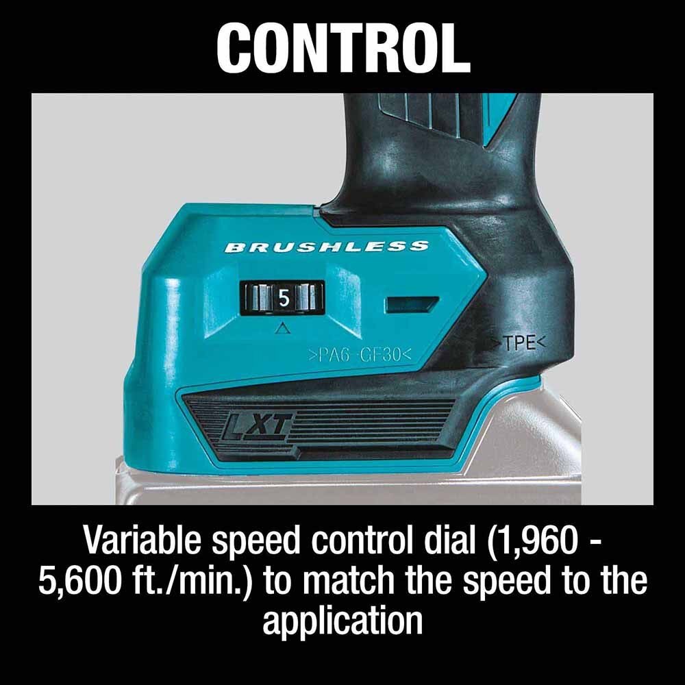 Makita XSB01Z 18V LXT Lithium-Ion Brushless Cordless 3/8" x 21" Detail Belt Sander (Tool Only)