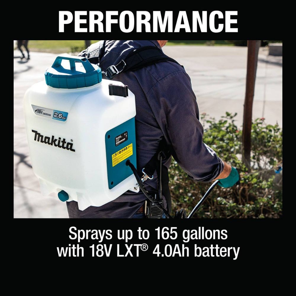 Makita XSU01SM1 18V LXT Lithium-Ion Cordless 2.6 Gallon Backpack Sprayer Kit (4.0Ah)